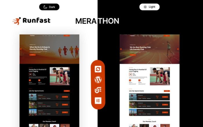 Runfast - Sport Club, Coaching And Running Club WordPress Theme