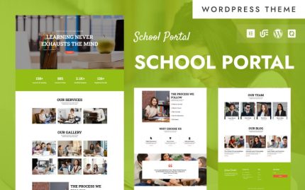 School Portal - Educational Institute Portal WordPress Elementor Theme