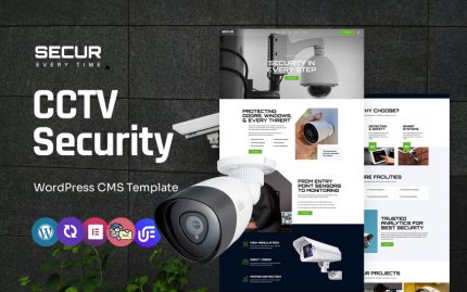Secur - CCTV And Security Service Multipurpose WordPress Elementor Theme