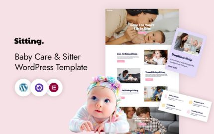 Sitting – Baby Care And Sitter WordPress CMS Elementor Template