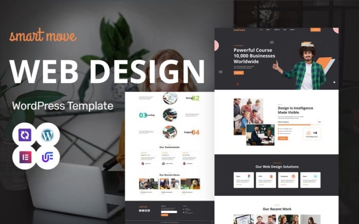 Smart Move - Web Design And Creative Agency WordPress Elementor Theme