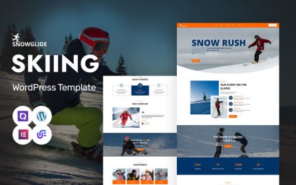Snow Glide - Skiing Academy And Winter Sports WordPress Elementor Theme