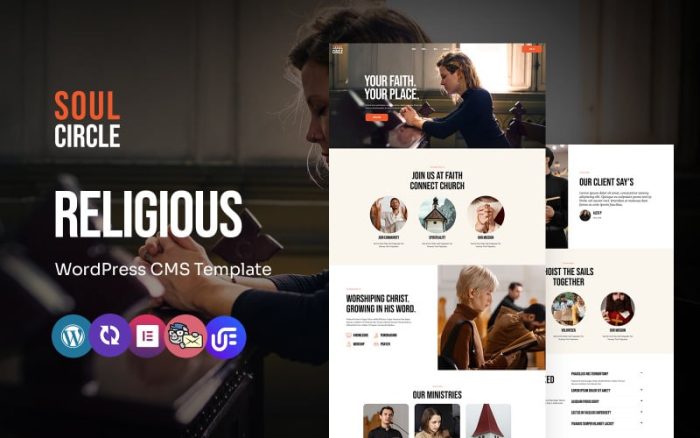 Soul Circle - Religion And Church Multipurpose WordPress Elementor Theme
