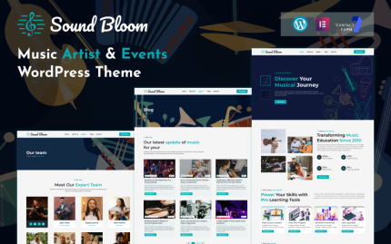 Sound Bloom – Music Artist & Events WordPress Theme