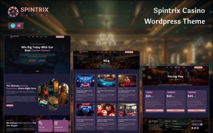 Spintrix – Casino and Gambling WordPress Theme