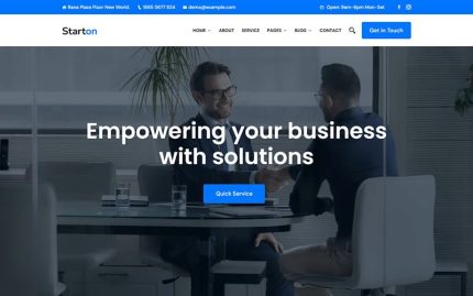 Starton - Consulting, Startup & IT Business WordPress Theme