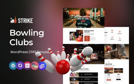 Strike - Bowling Clubs Multipurpose WordPress Elementor Theme