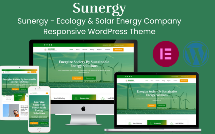 Sunergy - Ecology & Solar Energy Company Responsive WordPress Theme
