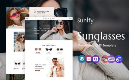 Sunify - Eyeglasses and Sunglasses WordPress Elementor Theme
