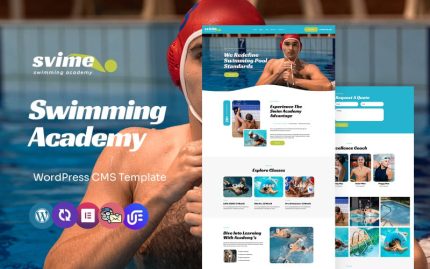 Svime - Swimming Academy And Training Multipurpose WordPress Elementor Theme