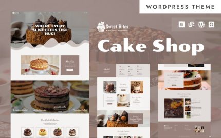 Sweet Bite - Cake Shop & Pastry WordPress Elementor Theme