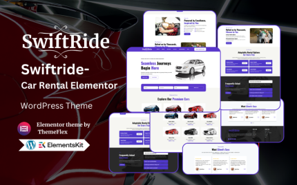 Swiftride – Car Rental Elementor WordPress Theme