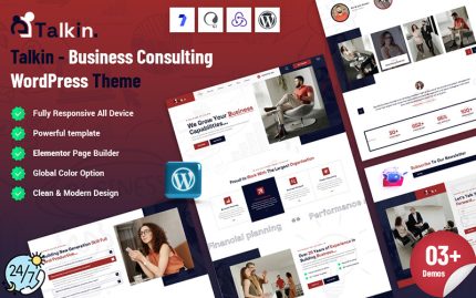 Talkin - Business Consulting WordPress Theme
