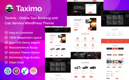 Taximo - Online Taxi Booking and Cab Service WordPress Theme