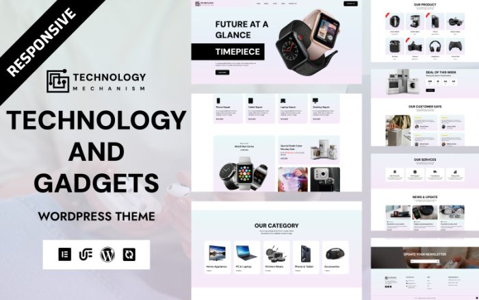 Technology - Electronics & Gadget WooCommerce Elementor Theme