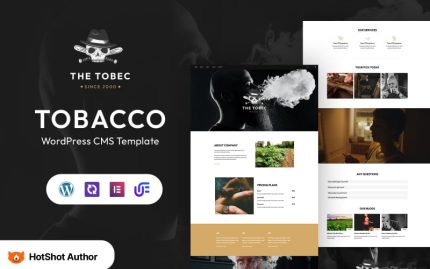 The Tobec - Cigars And Tobacco WordPress Elementor Theme