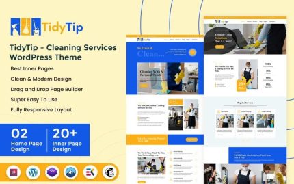 TidyTip - Cleaning Services WordPress Theme