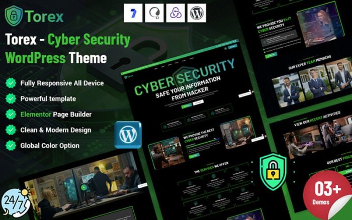 Torex is a Cyber Security WordPress Theme
