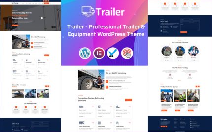 Trailer - Professional Trailer & Equipment WordPress Theme