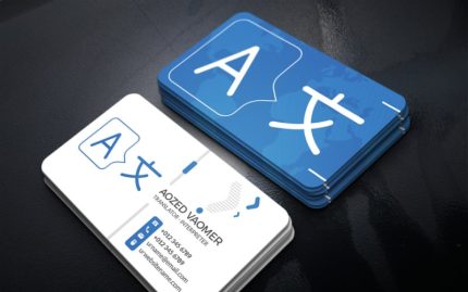 Translator Business Card Template