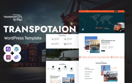 Transport - Transportation, Cargo And Logistics Services WordPress Elementor Theme