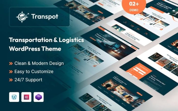 Transpot – Transportation & Logistics WordPress Theme