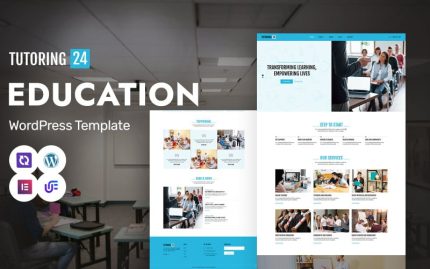 Tutoring 24 - Educational Platform And Learning Platform WordPress Elementor Theme