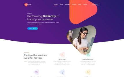 Upmine - Corporate Digital Agency WordPress Elementor Theme