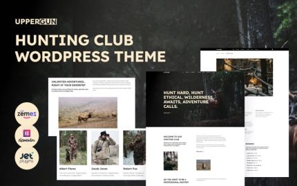 UpperGun - Hunting Club WordPress Elementor Theme