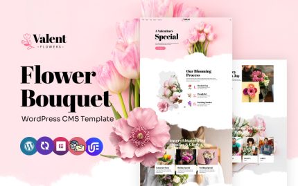 Valent - Flower Boutique, Wedding Flowers And Florist Multipurpose WordPress Elementor Theme