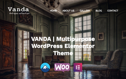 Vanda - Antique And Vintage Collection Multipurpose WordPress Elementor Theme