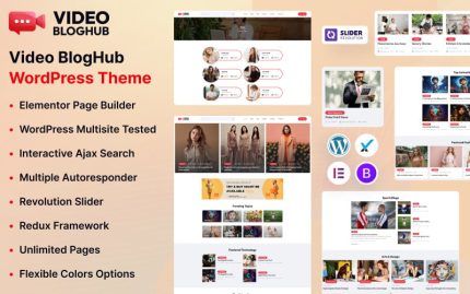 Video BlogHub WordPress Theme