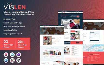 Vislen - Immigration and Visa Consulting WordPress Theme