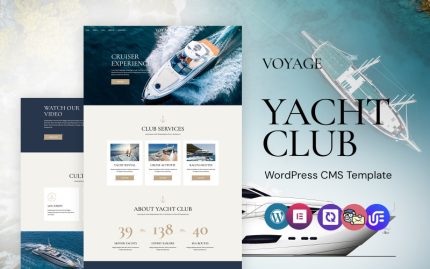 Voyage - Yacht Clubs Services And Rentals WordPress Elementor Theme