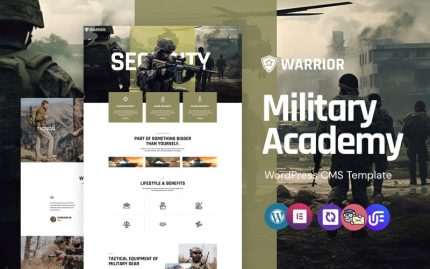 Warrior - Military Academy And Army Training WordPress Elementor Theme