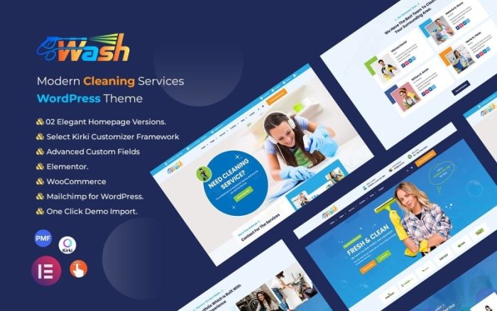 Wash - Cleaning Services WordPress Theme