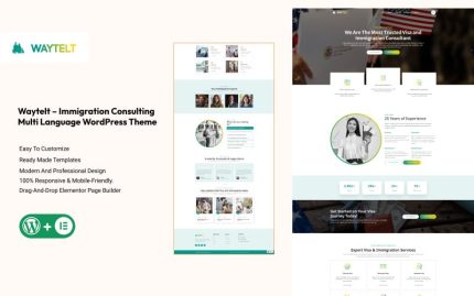 Waytelt – Immigration Consulting Multilanguage WordPress Theme