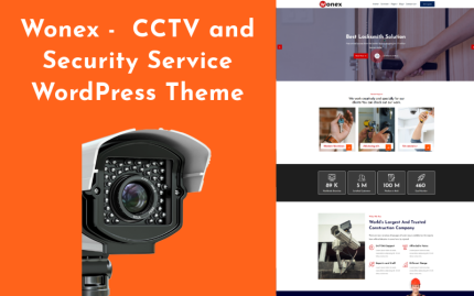 Wonex - CCTV and Security Service WordPress Theme