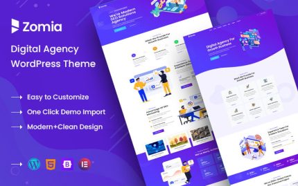 Zomia - Digital Agency Responsive WordPress Theme